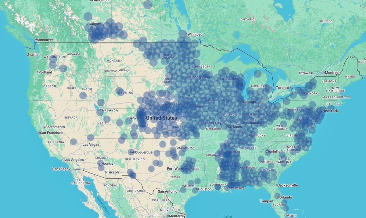 HPRTK network coverage map